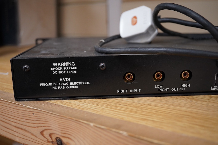 Bryston 10B Active Stereo Crossover for rack mounting. Condition - good, sold untested.